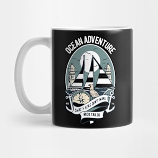 Ocean Adventure, Vintage Retro Classic Mug